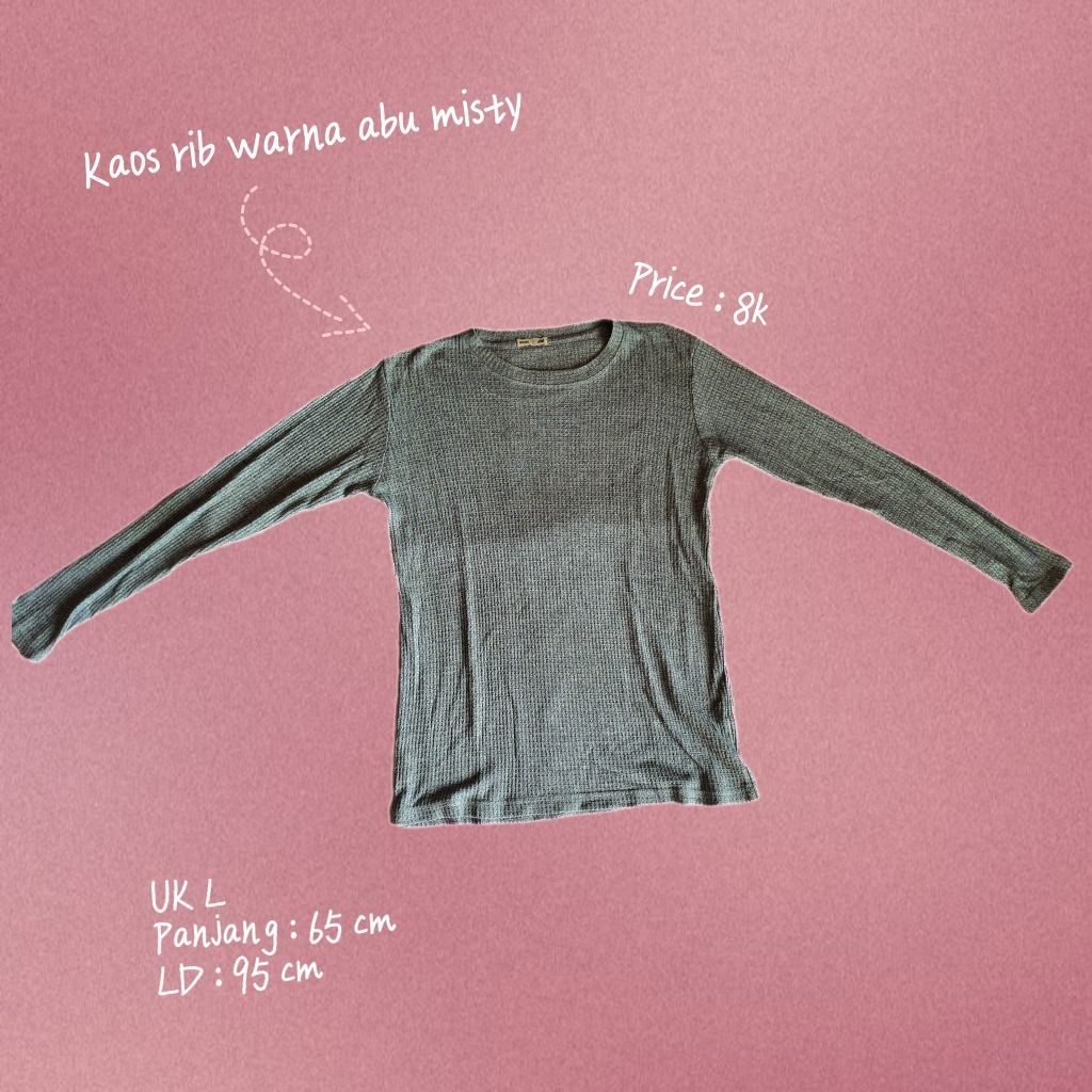 KAOS RIB ABU DAN HITAM