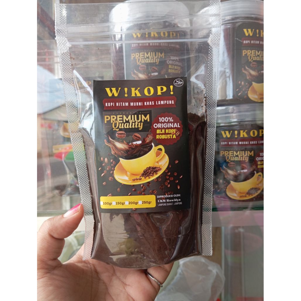 

WiKOPi kopi robusta murni 100% dari biji kopi robusta 100gram