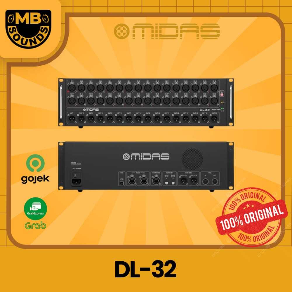 MIXER MIDAS DL32 / DL-32 / DL 32 / DIGITAL STAGEBOX MIXER ORIGINAL