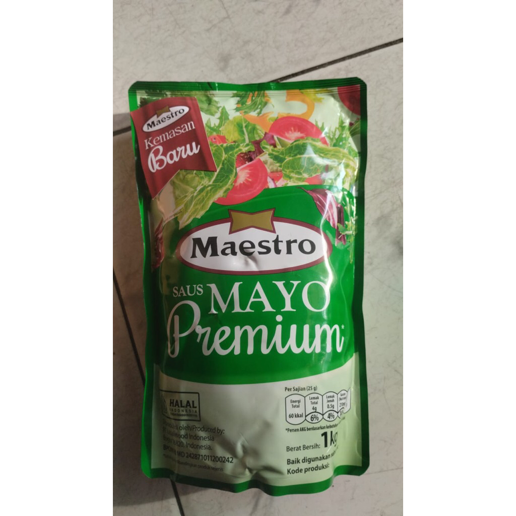 

Mayonnaise Maestro 1 kg / Mayonais Maestro Light Original 1000g Horeka