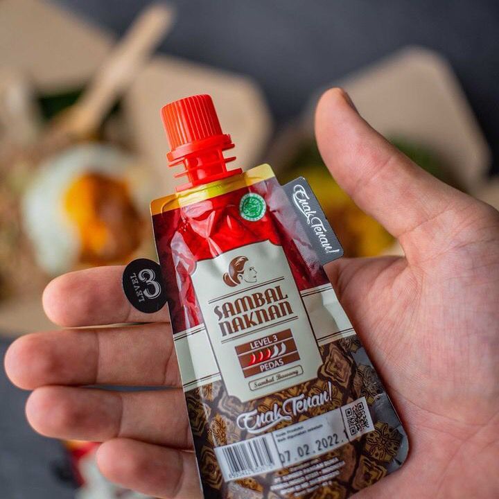 

SAMBAL NAKNAN POUCH - LEVEL 3 (PEDAS) • 45 GRAM • TRAVEL SIZE • BEST SELLER EXPIRED 2026
