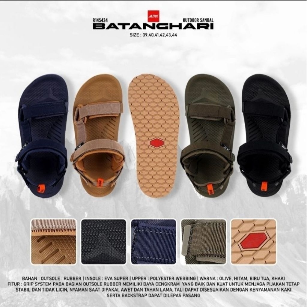 Sandal Arei Palang Batanghari Sandal Pria Arei Outdoorgear