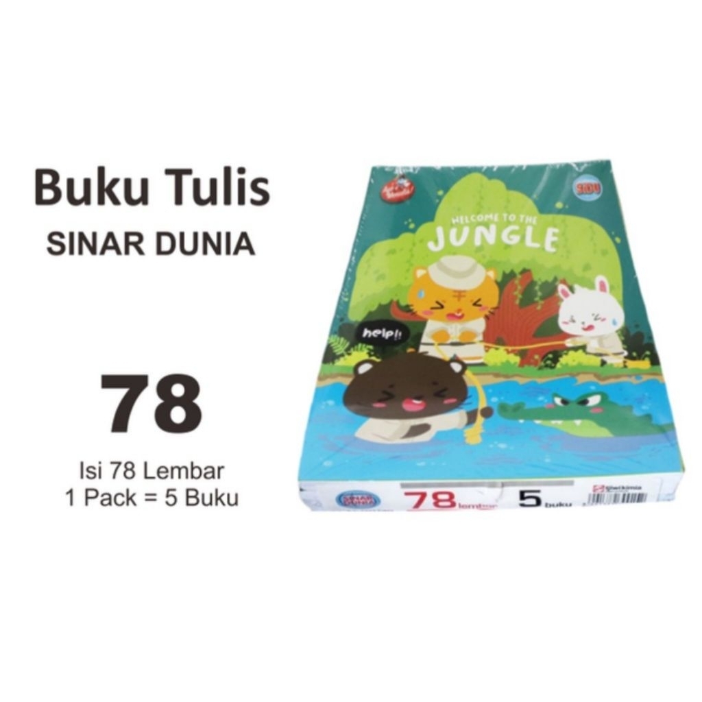 

Buku Tulis Sidu 78 Lembar (1 Pack Isi 5 Buku)