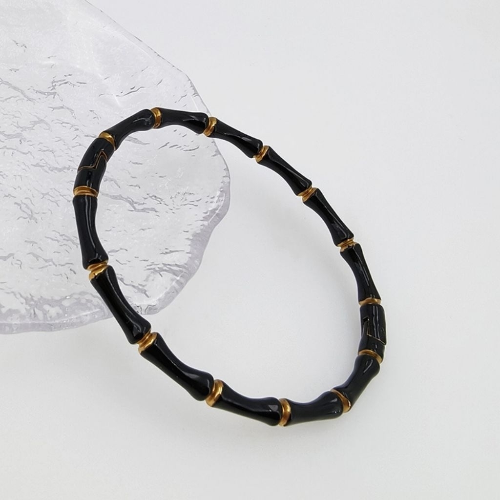 Gelang Bambu Titanium variasi warna lengkap anti karat