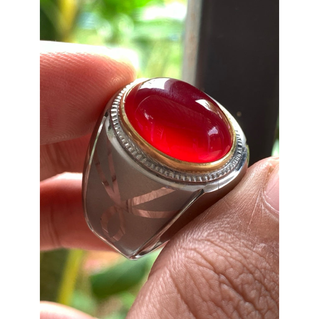 Red Baron Ring Monel Handmade