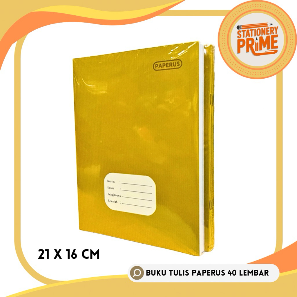 

Buku Tulis PAPERUS sampul coklat 40 Lembar / PAPERUS Kraft 40 Lembar ( 1 Pack isi 10 Buku )
