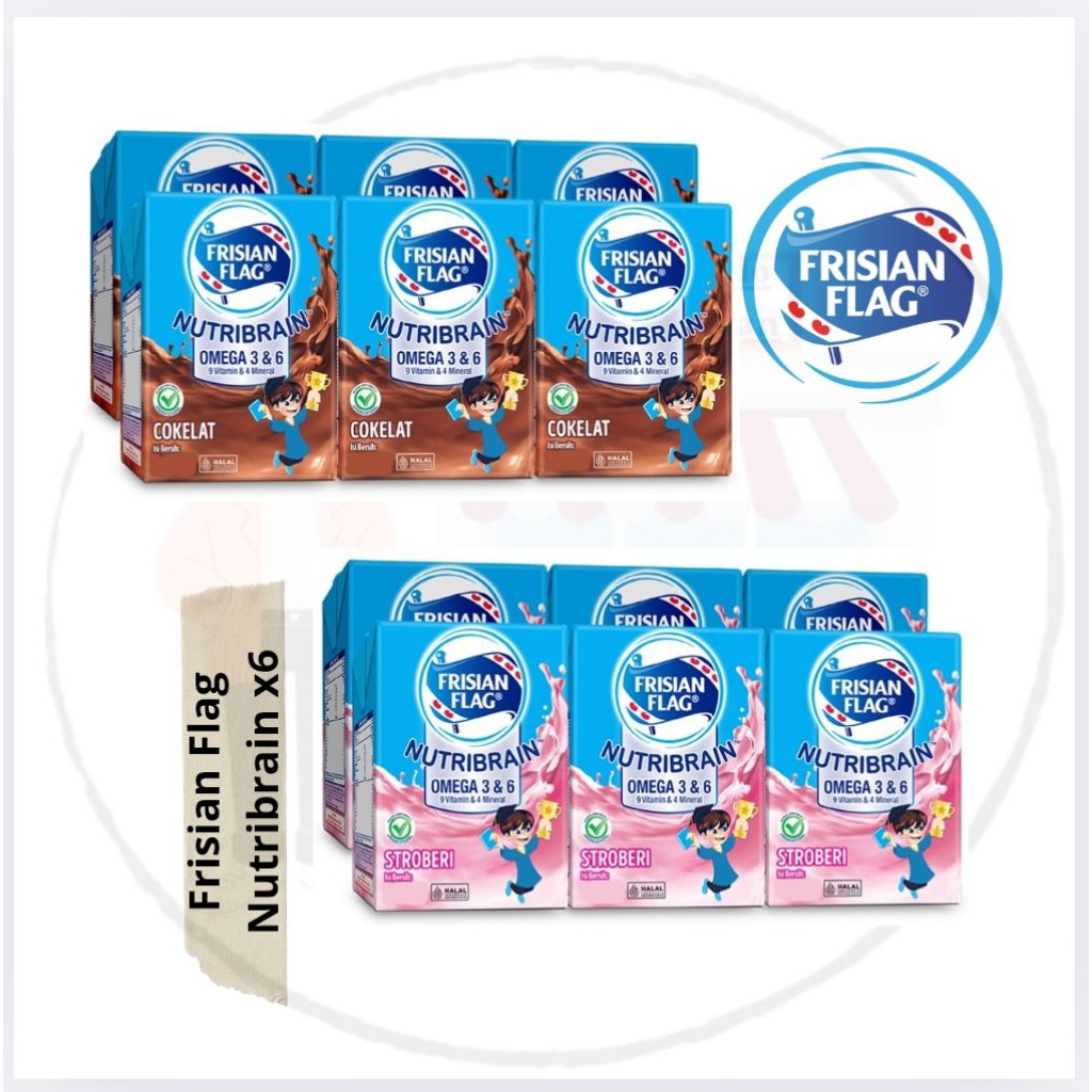 

[Kalimantan] FRISIAN FLAG Nutribrain Susu UHT Cair Cokelat - Stroberi Kotak 6 x 110 ml