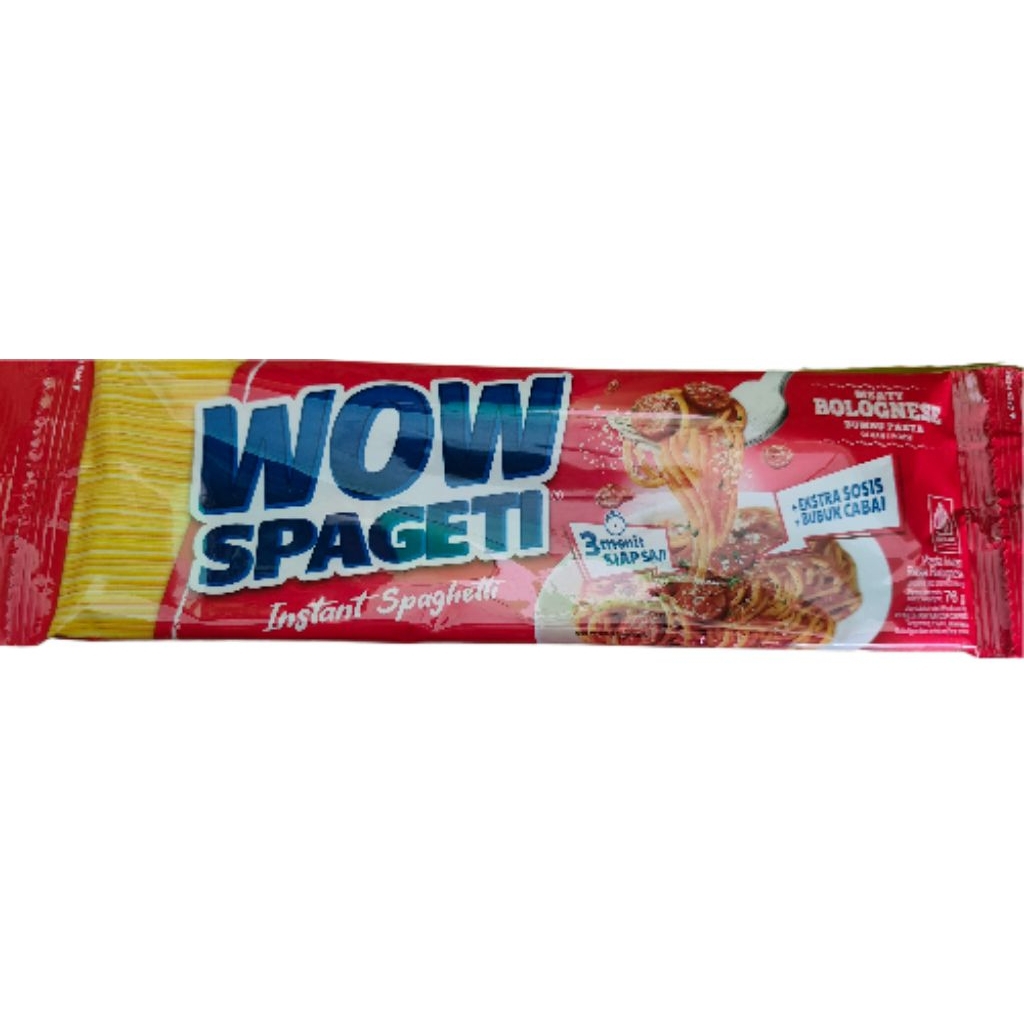 

Spageti Wow bolognese rencengan isi 5 pcs