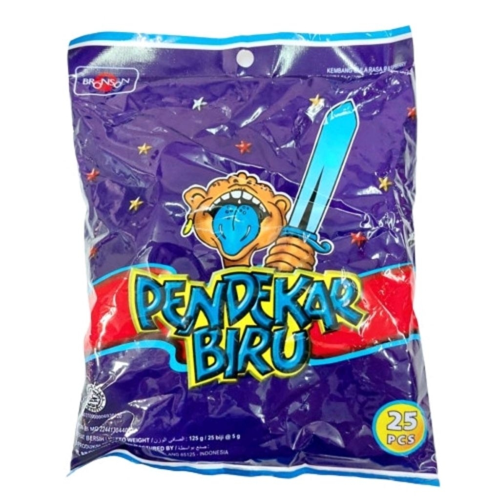 

PERMEN PENDEKAR BIRU BAG ISI 25 BRONSON