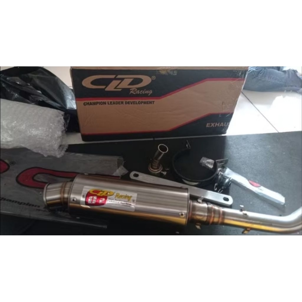 Knalpot CLD RACING TYPE C2 Bulat BEAT , BEAT FI , BEAT FI NEW , Scoopy , Scoopy FI
