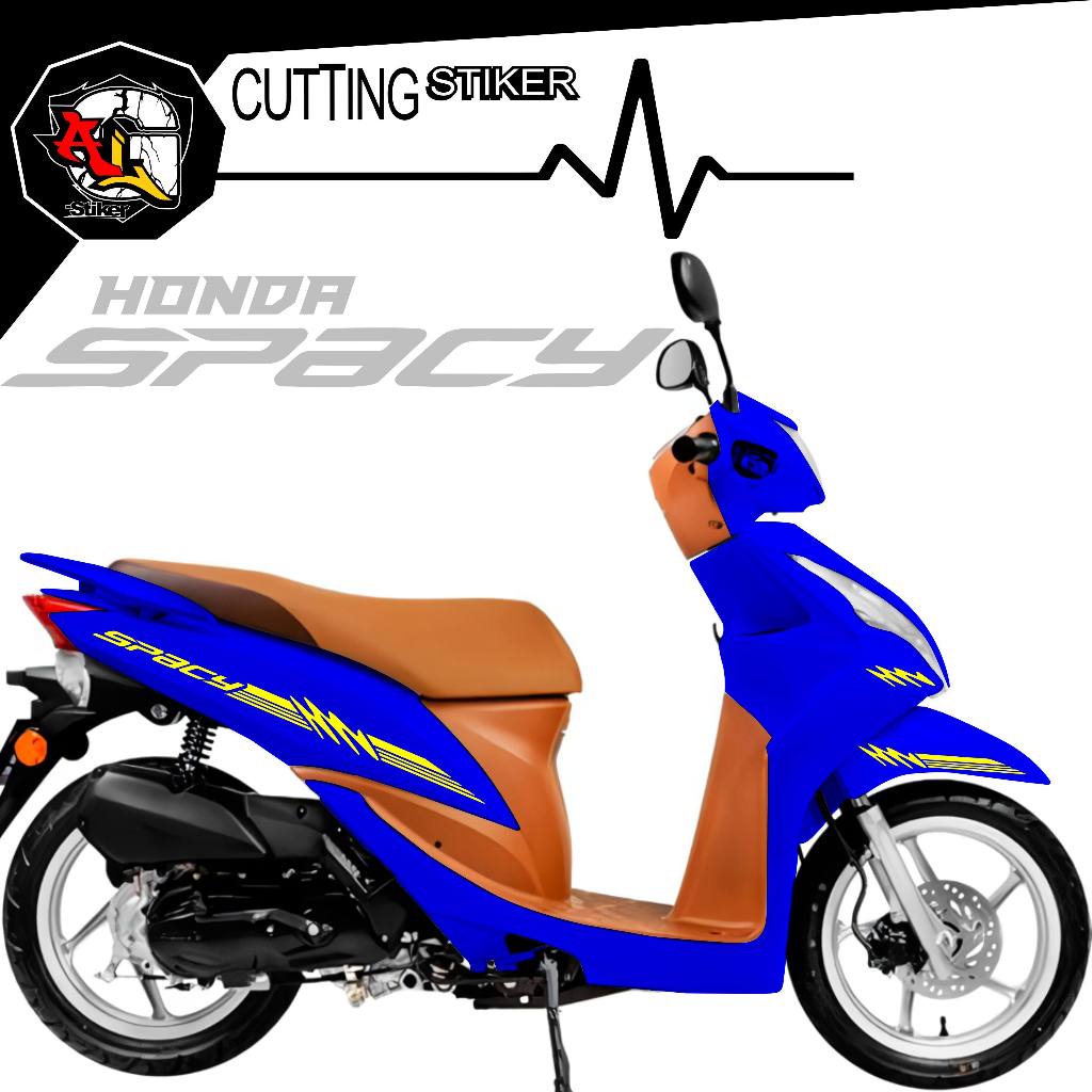 Sticker Cutting Motor Honda Spacy/574A/Striping Motor spacy/Stiker Motor/lis motor spacy simpel