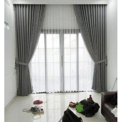 Gorden blackout premium Tirai jendela ruang tamu panjang 3 meter Hordeng pintu kamar