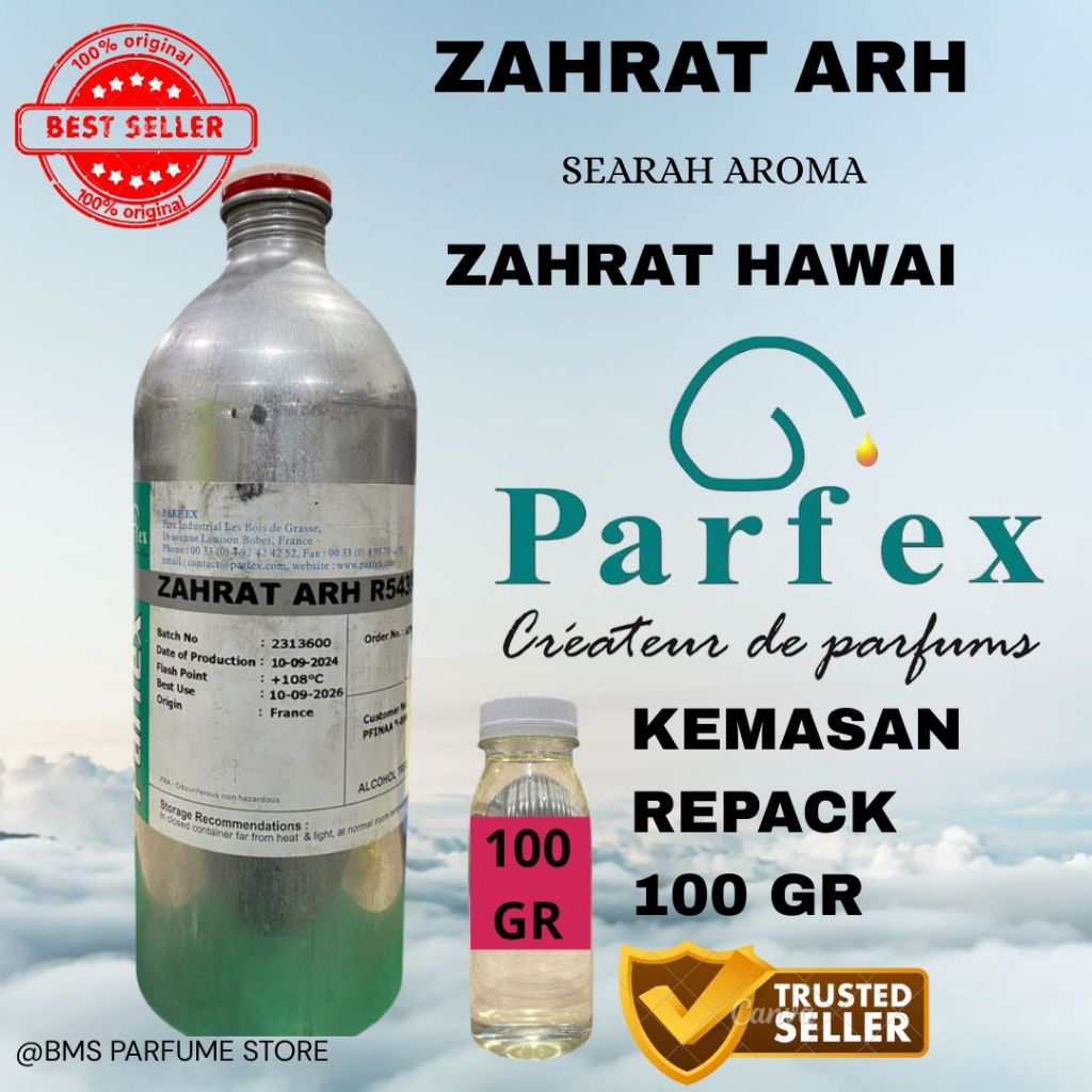 100 GR REPACK ZAHRAT ARH BY PARFEX SEARAH ZAHRAT HAWAII BIBT MURNI ORIGINAL PABRIK