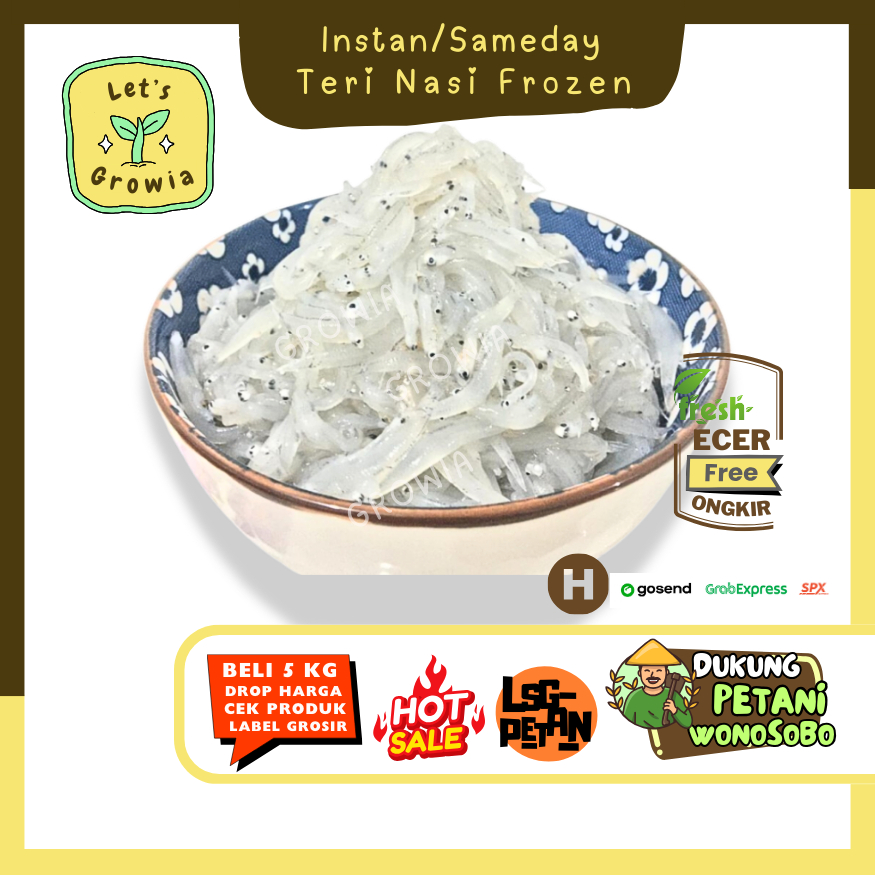 

Growia || Ikan Teri Nasi -- Hasil Petani Langsung Ecer (H)