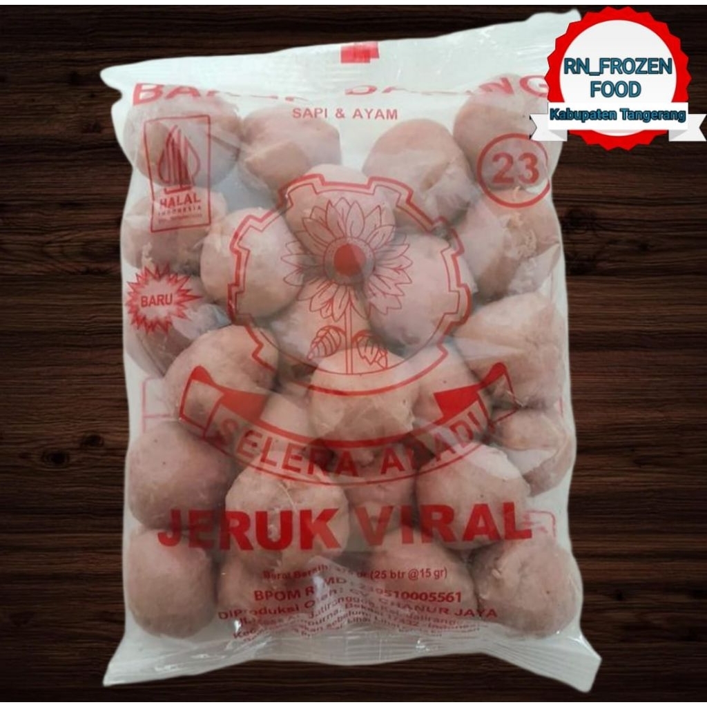 

BAKSO DAGING SAPI JERUK VIRAL ISI 25's KEMASAN 375gr