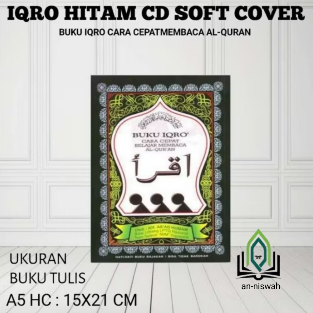 BUKU IQRO A5 SOFT COVER  KERTAS CD LENGKAP JILID 1 SAMPAI JILID 6 SOFT COVER TERLARIS