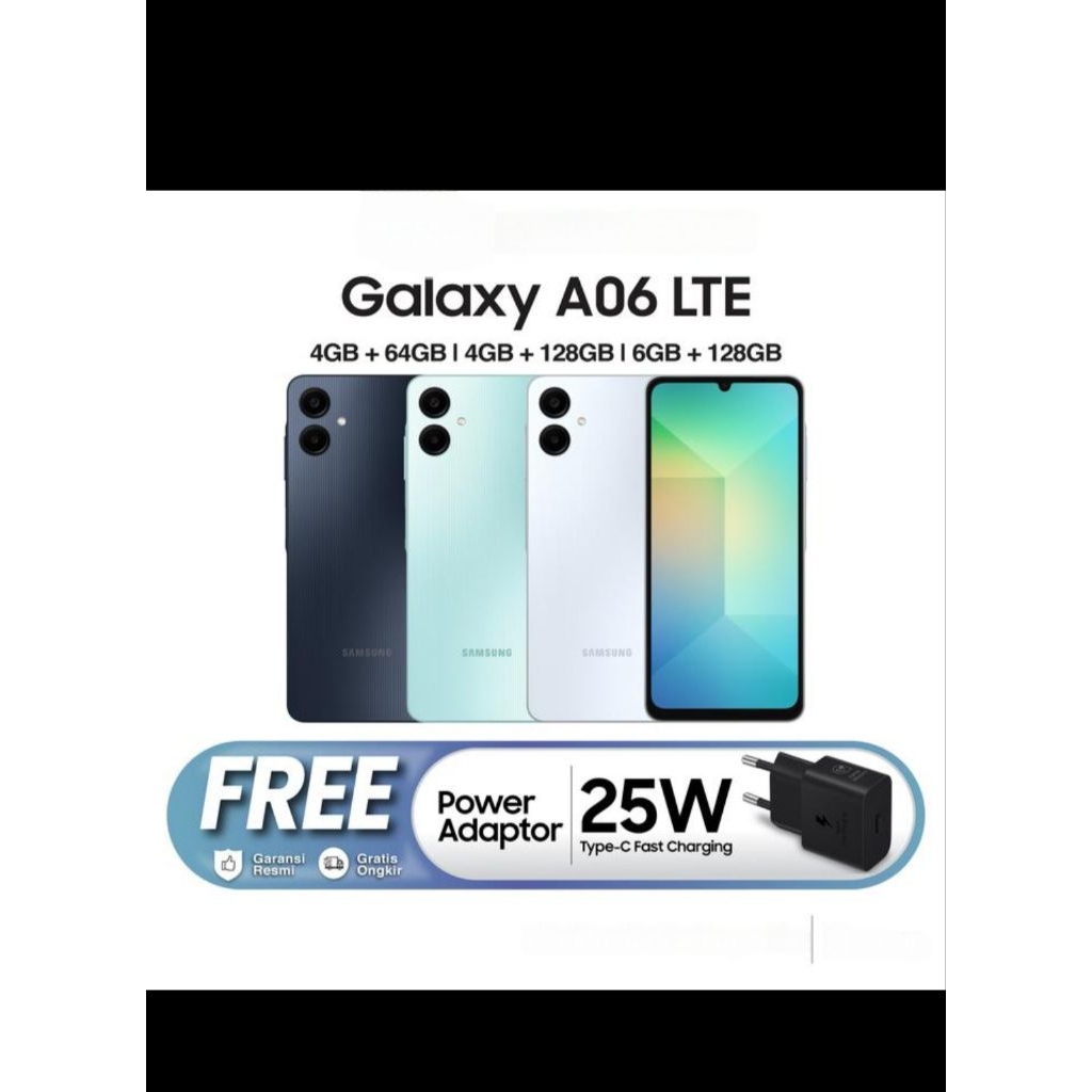 SAMSUNG GALAXY A06 4/64 4/128 6/128 GARANSI RESMI SAMSUNG