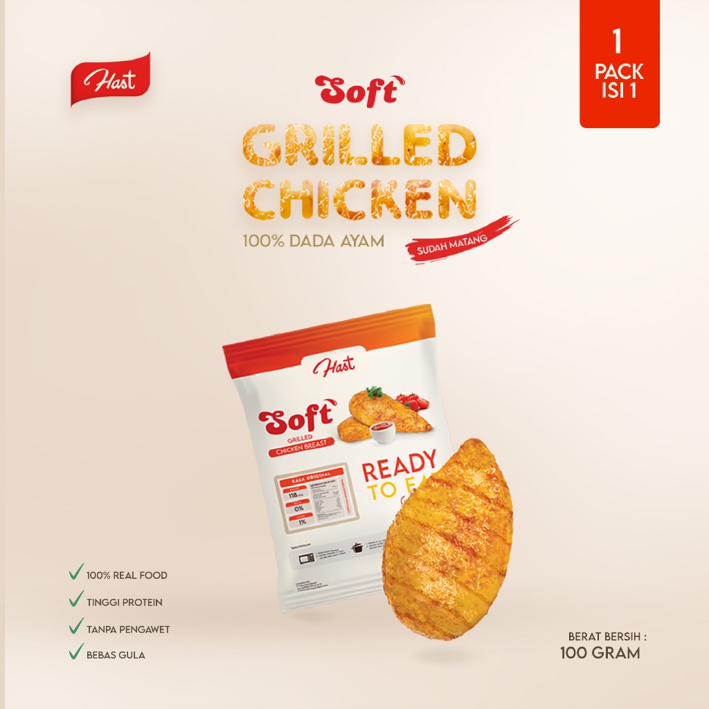

Grilled Chicken Breast - Dada Ayam Panggang Praktis Siap Makan