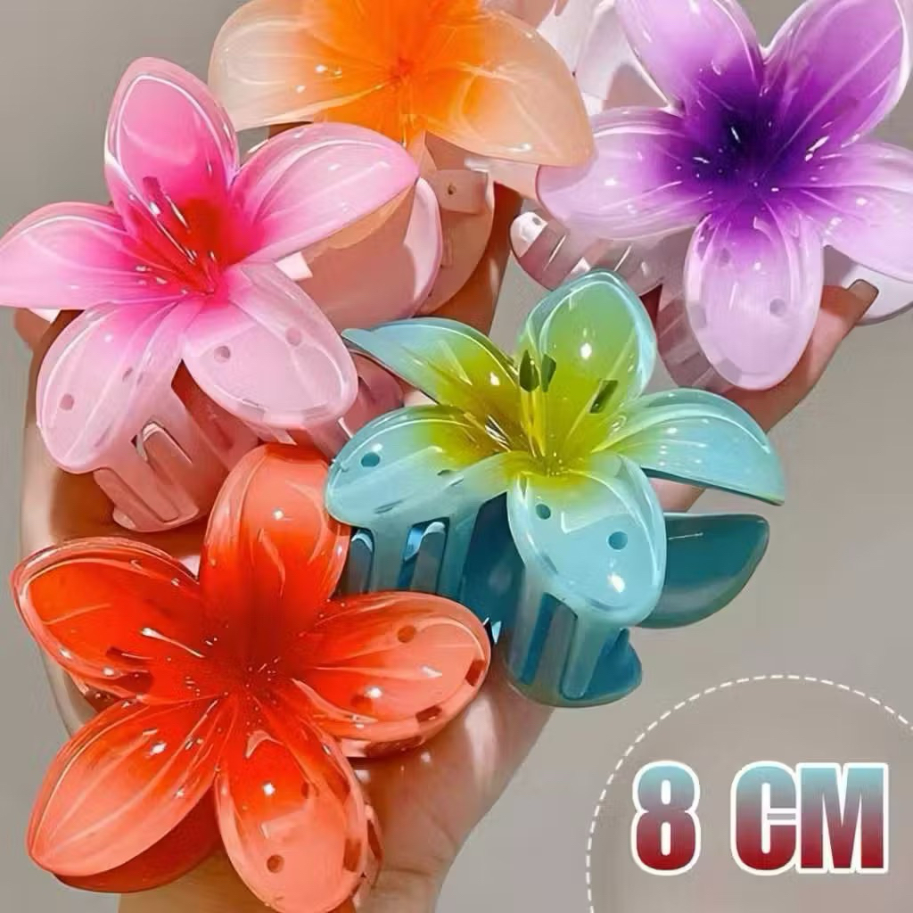 Jepit Rambut Bunga Kamboja / Jedai Bunga Kamboja / Jepit Rambut Bunga Jepun Bali / Jepit Cakar Kambo