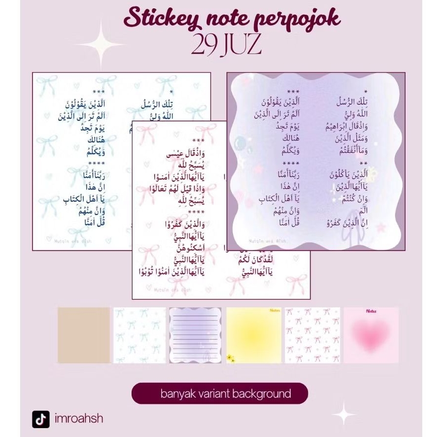 

stickey note A