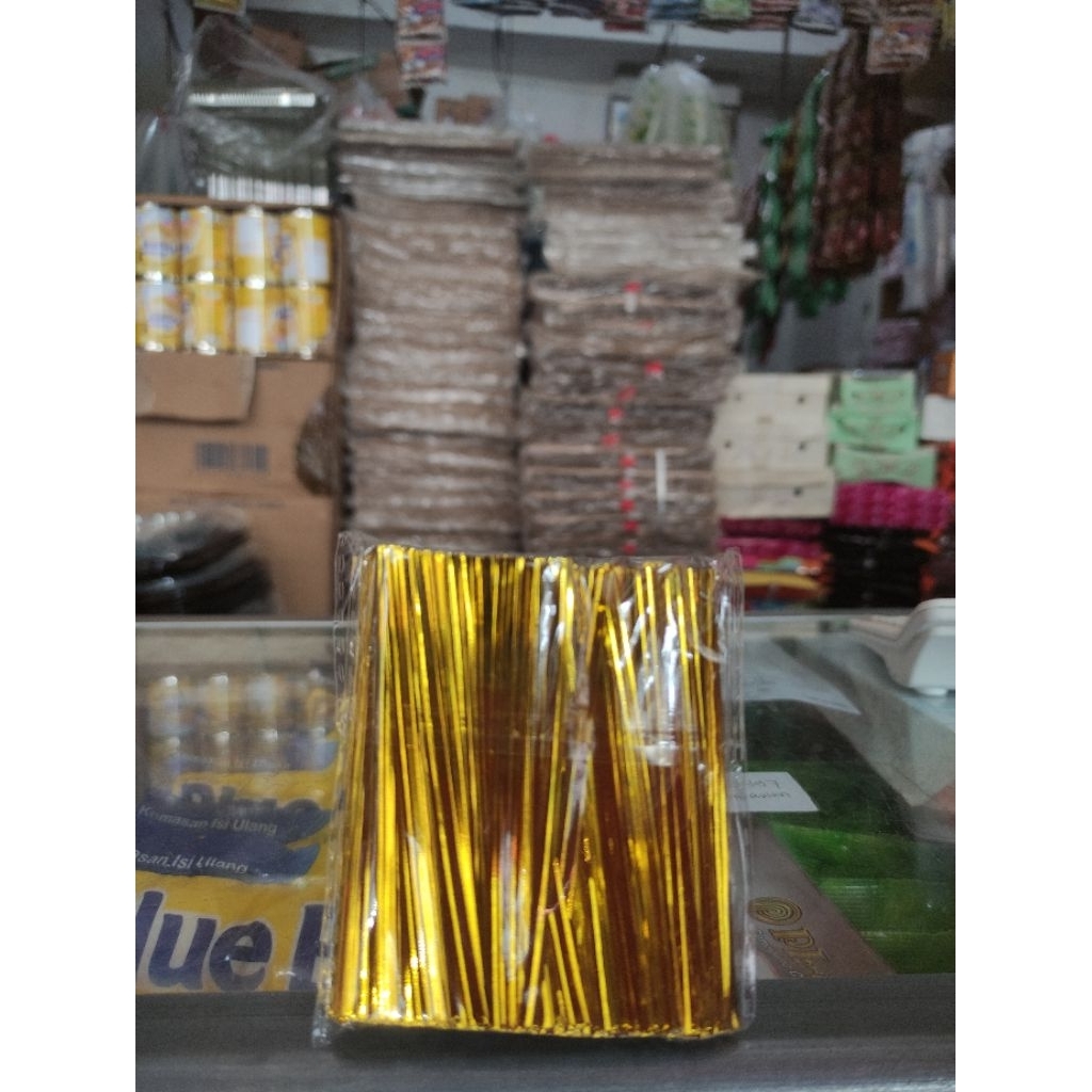 

Pita kawat ikat kado / Kawat Snack Souvenir ulang tahun 8cm