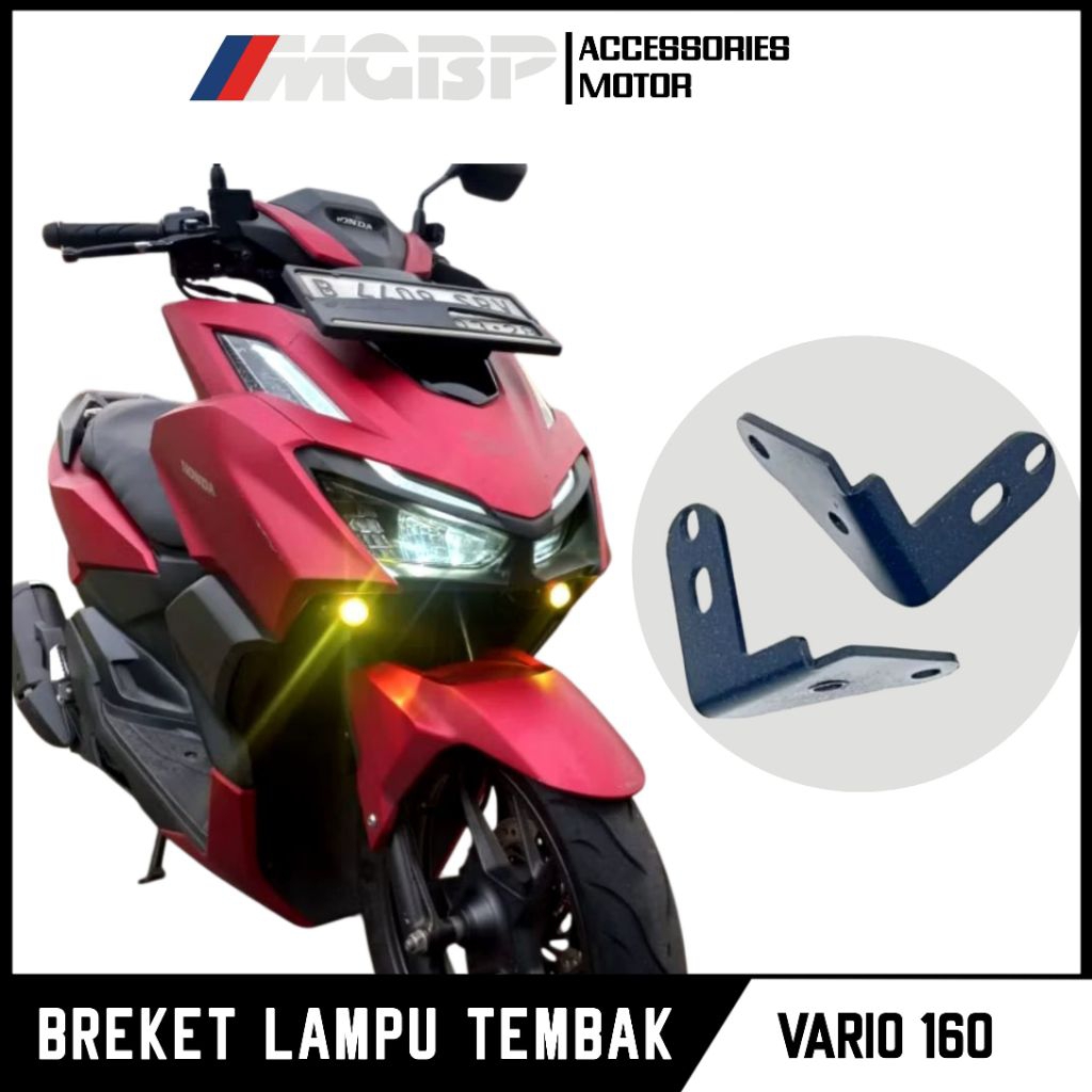 Breket Lampu Tembak D2 Laser Vario 160 125 150 (2018-2024) Breket Dudukan Lampu Tembak Vario