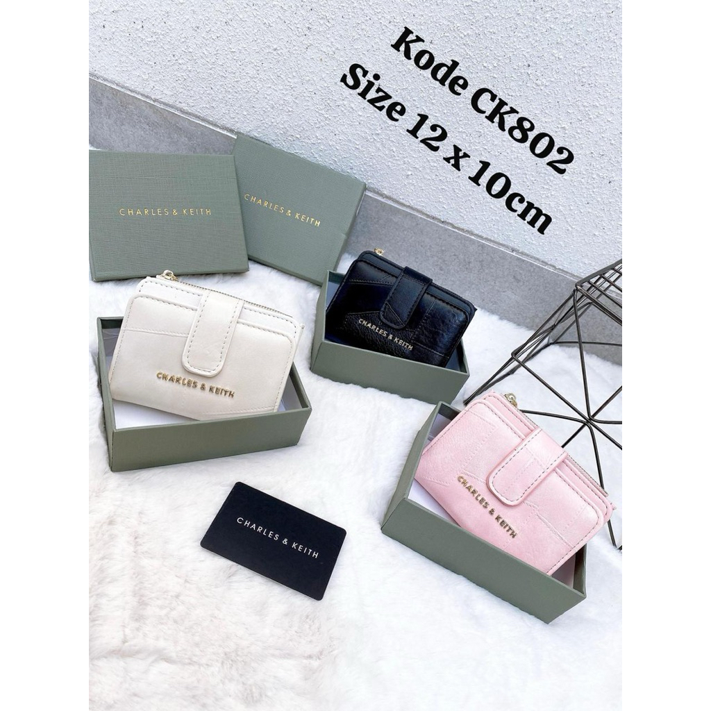 DOMPET LIDAH DOMPET PENDEK WANITA DOMPET LIPAT BRANDED CK802