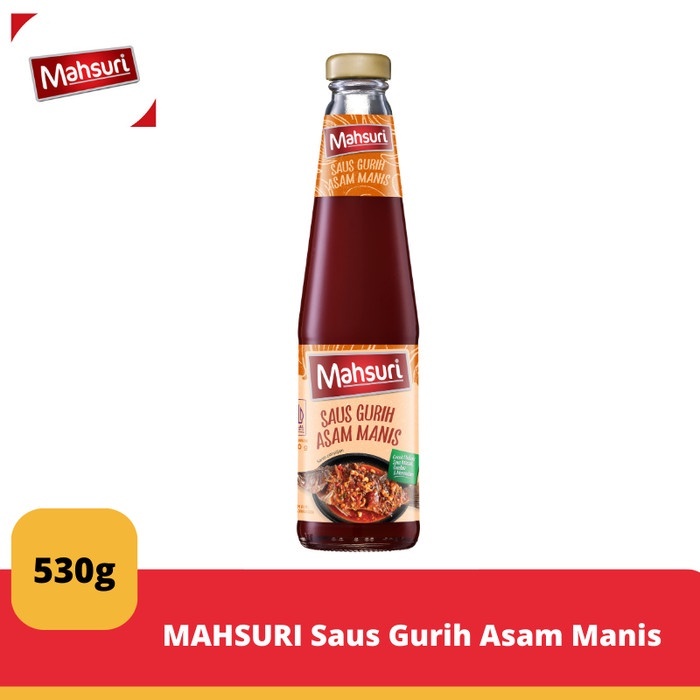 

[oddsolshop] pekanbaru/Mahsuri Saus Gurih Asam Manis 530GR / 3 Rasa / Botol Kaca Sweet Sour Sauce