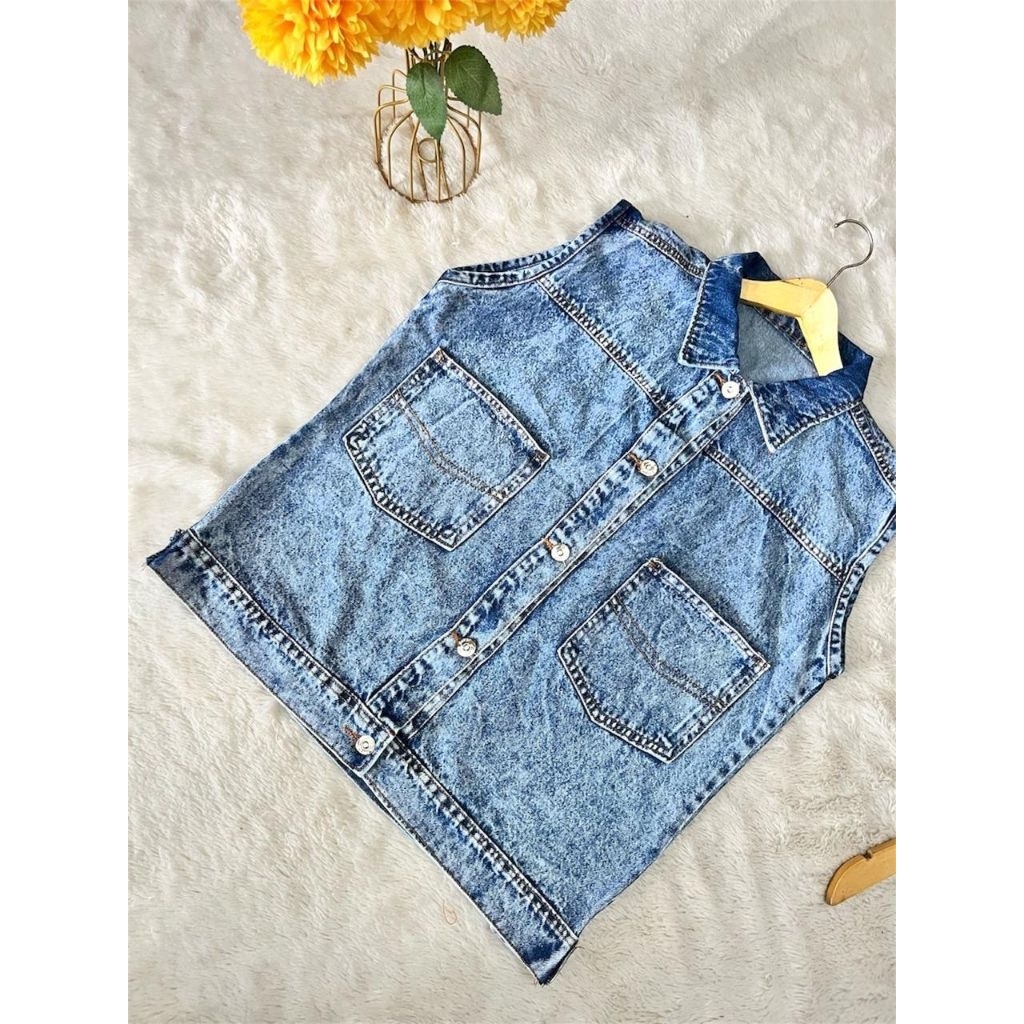 ROMPI JEANS WANITA 944 - ROMPI JEANS WANITA OVERSIZE