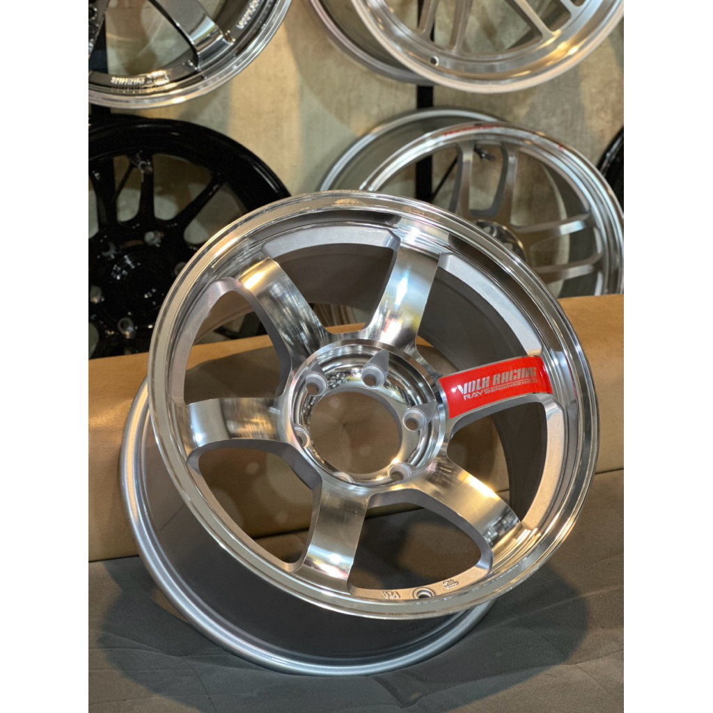 Velg TE37 SL Full Polis R18 Lebar 9 Kondisi Baru