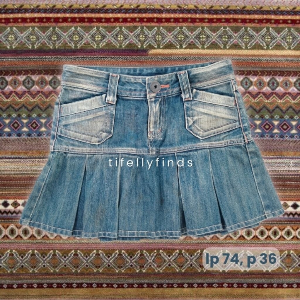 denim mini skirt y2k kawai japan coquette grunge aesthetic princess lolita streatwear rampel washed 