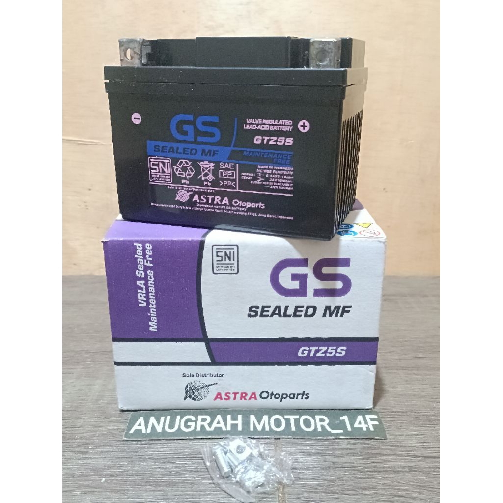 AKI KERING MOTOR GTZ5S-GS ASTRA UNIVERSAL Beat Vario 110 Scoopy Mio Vixion Xeon Spin 125 Skywave Sky