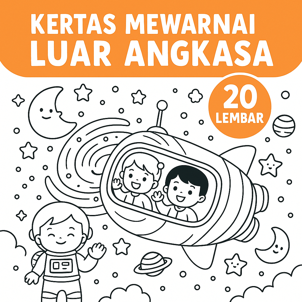 

Kertas Mewarnai Anak Tema Luar Angkasa Lucu Rp500 Per Lembar Minimal 10 Lembar