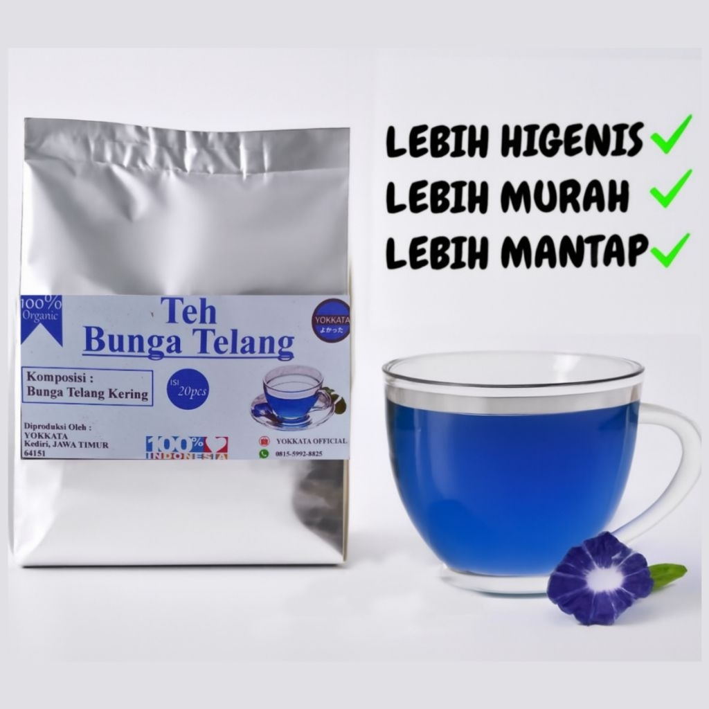 

TEH BIRU BUNGA T3LANG ISI 20 KANTONG (100%ORI)