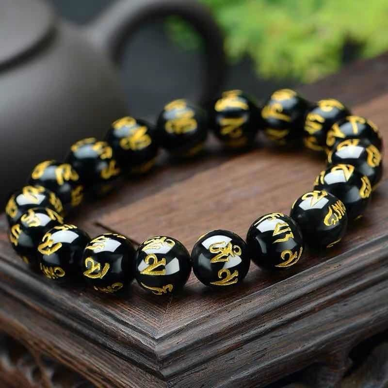 Gelang Tasbih Mantra Budha Tulisan China Om Mani Padme Hum