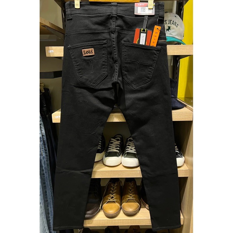 CELANA PANJANG LOIS ORIGINAL DENIM ZIPPER / CELANA KEREN /CELANA JEANS HITAM