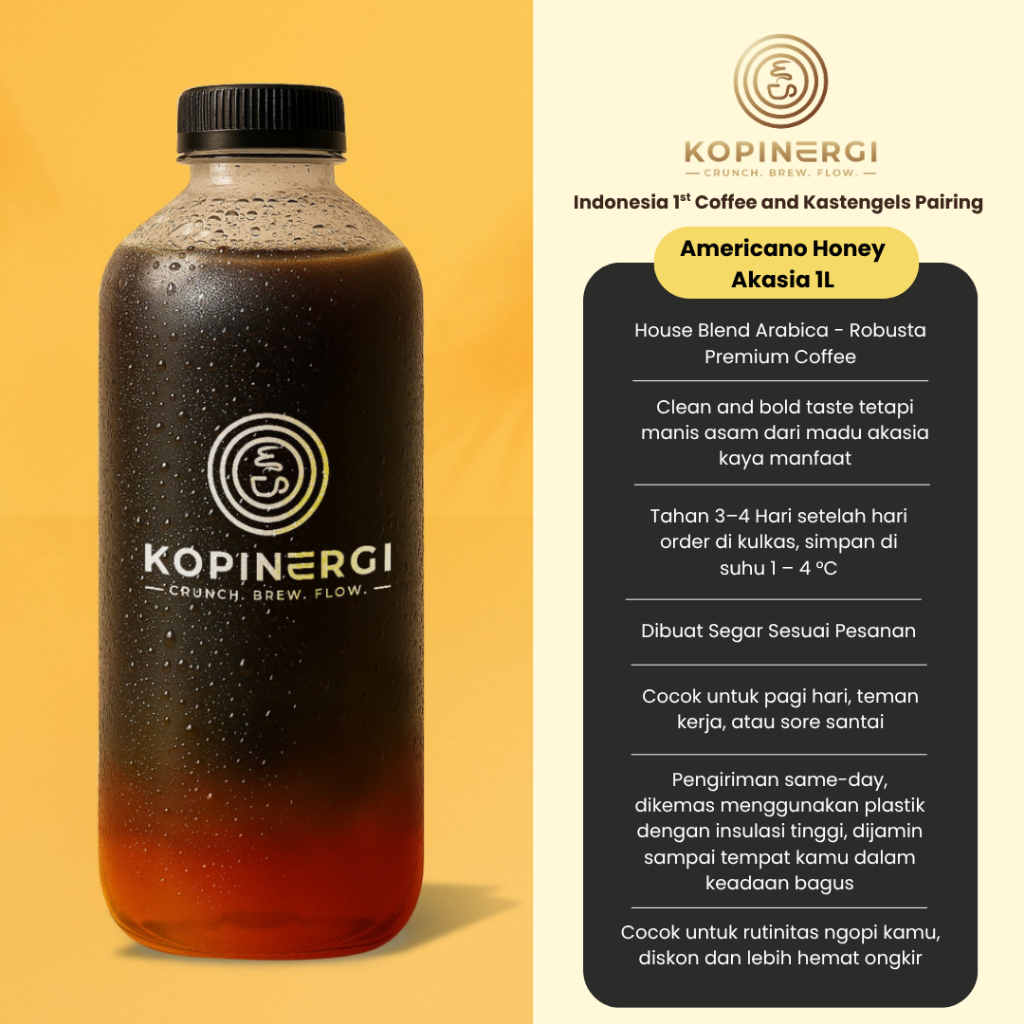 

Kopinergi Americano Honey Akasia 1L