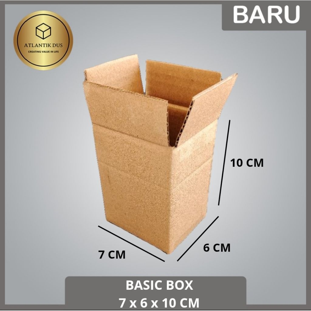 

KARDUS / KARTON BOX POLOS Uk. 7x6x10 CM