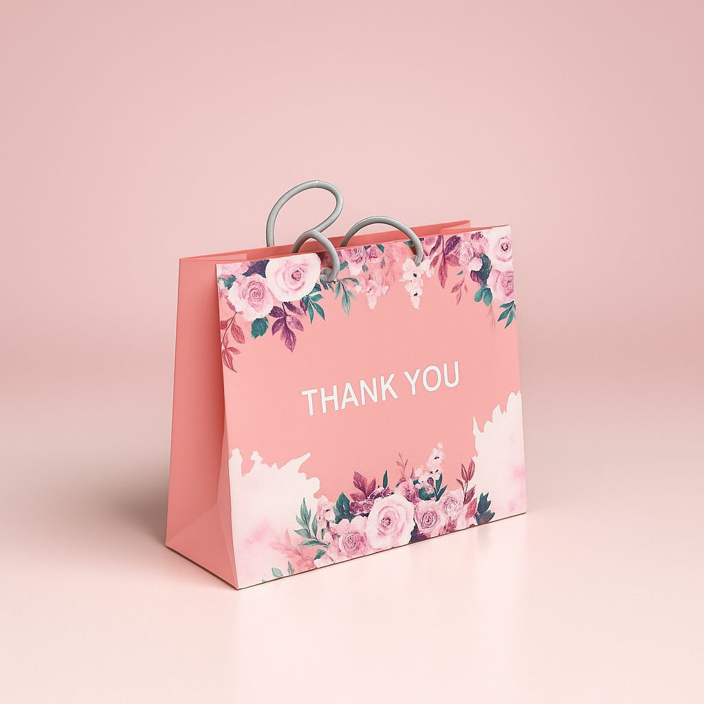 

PAPERBAG PINK FLOWER