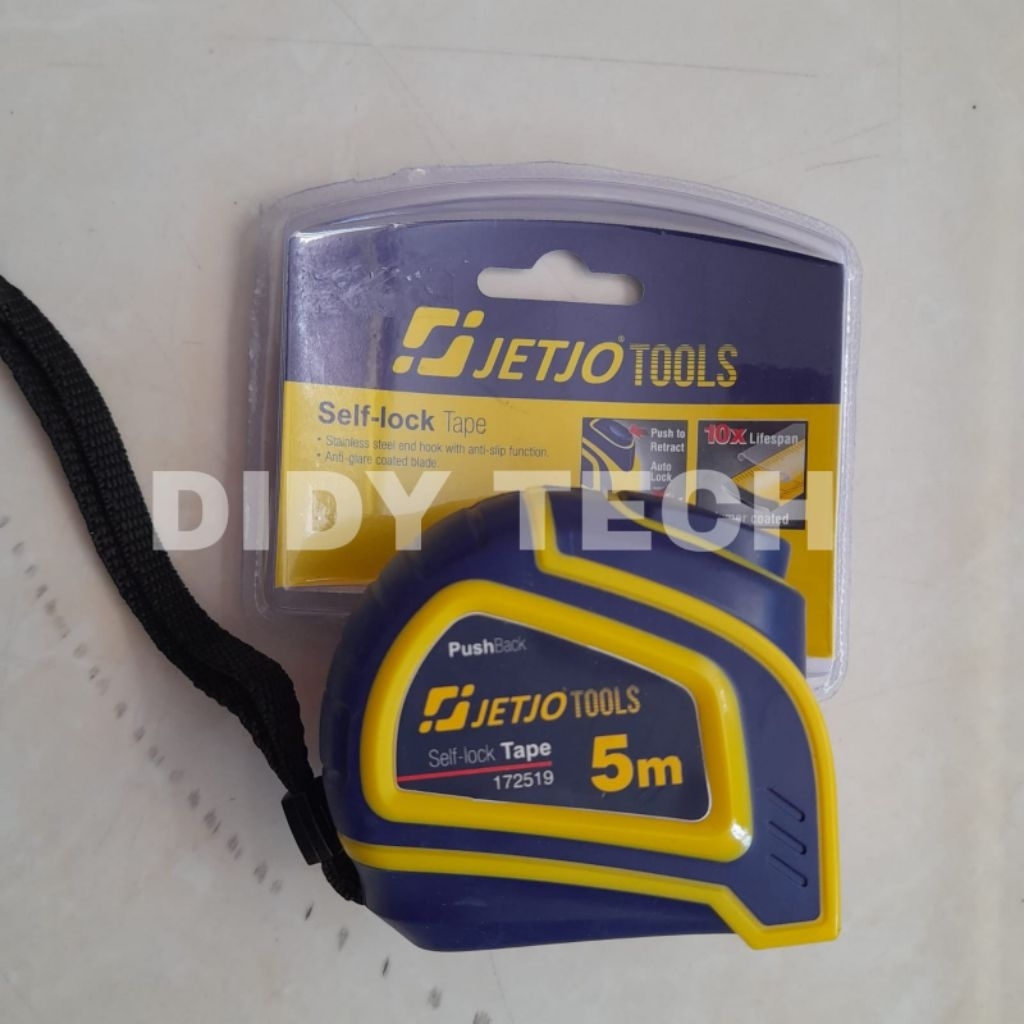 Meteran JETJO 5M 172519 self - lock
