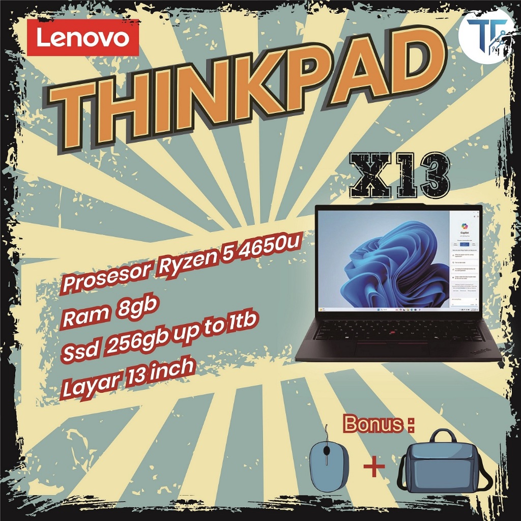 Lenovo Thinkpad X13 - Ryzen 5 Pro 4650u - 8/256gb