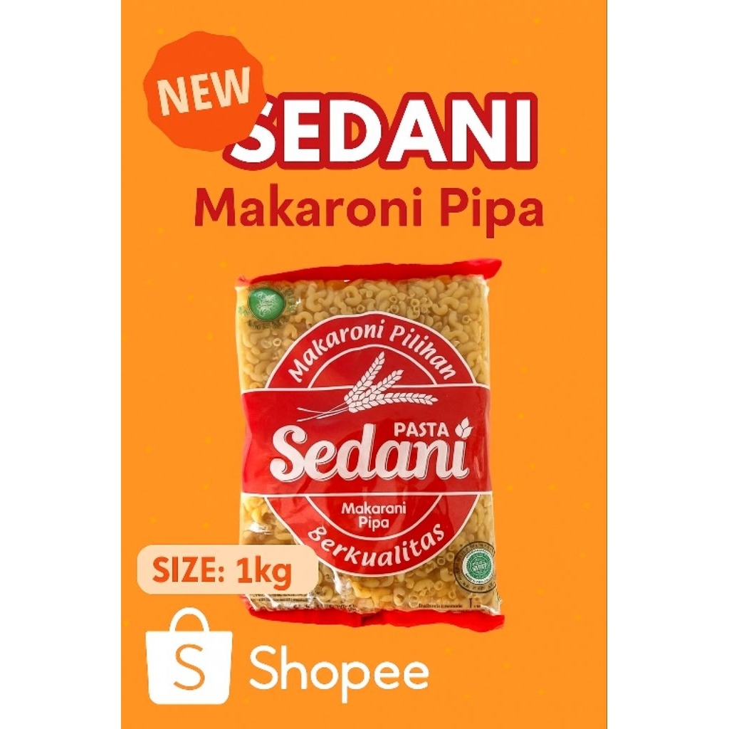 

Pasta Sedani Makaroni Pipa 1kg - Makaroni Kering Berkualitas untuk Masakan & Camilan