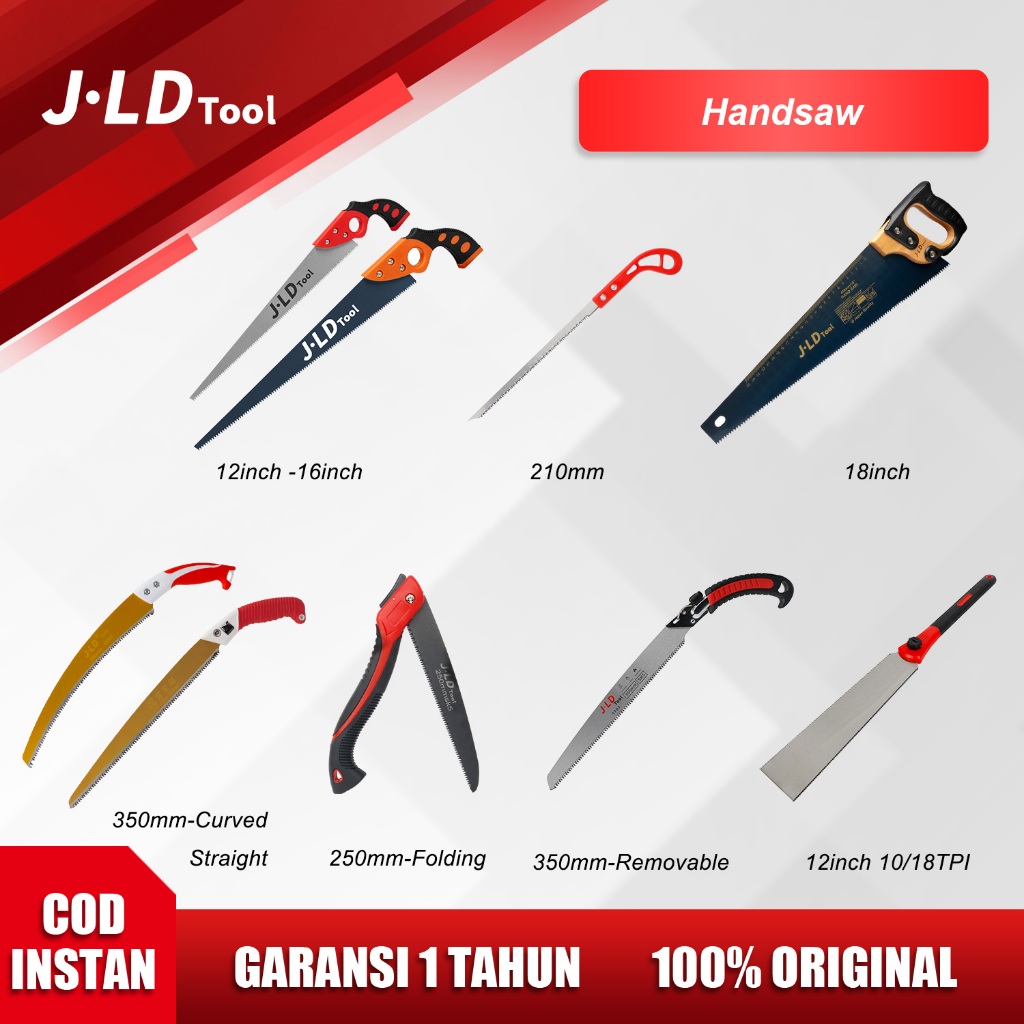 NEW JLD Gergaji potong kayu super tajam 12-18inch Gergaji Kayu Tangan Gergaji Kayu Manual Handsaw