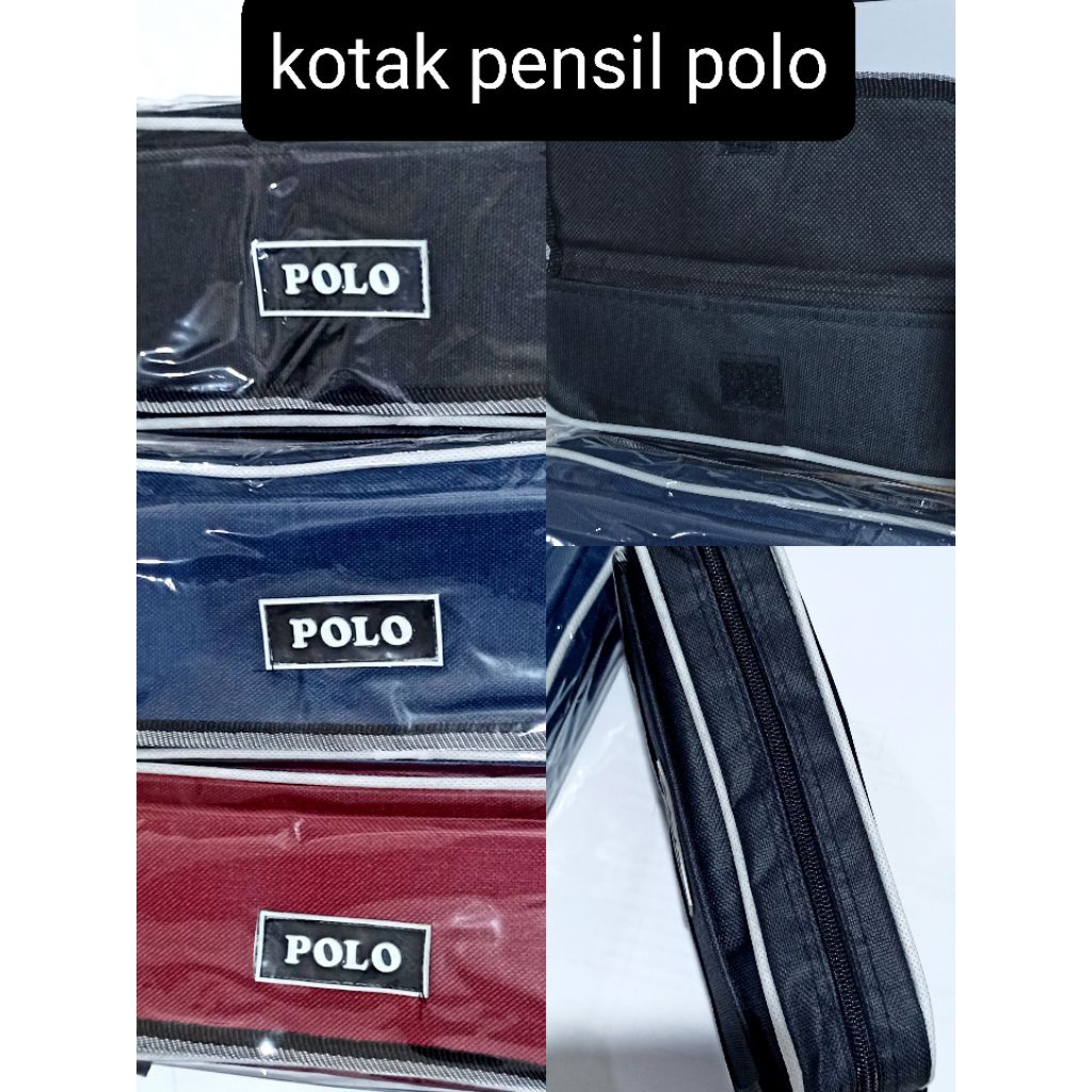 

kotak pensil kain polo