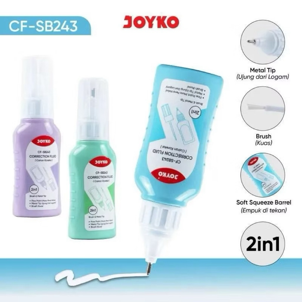 

JOYKO Tip Ex Cair Correction Fluid CF-SB243