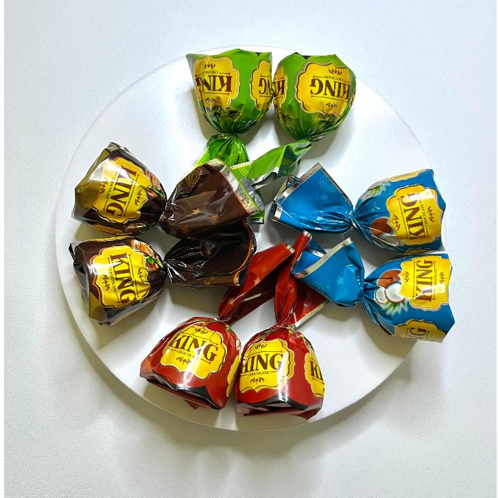 

Coklat truffle | Coklat Turkey ISI 10 PCS Mix Rasa Strawberry Almond Coconut Matcha