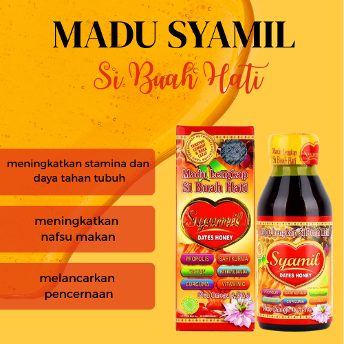 

MADU SYAMIL KIDS DATES HONEY|SYAMIL ANAK PENAMBAH NAFSU MAKAN|SYAMIL KID VITAMIN ANAK