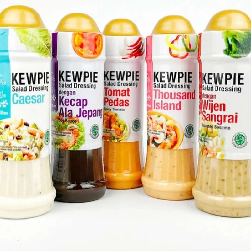 

KEWPIE Salad Dressing All Varian Mayo Mayonnaise - Thousand Island - Tomat Pedas - Caesar Salad - Wijen Sangrai Siap Pakai - Kheiza Frozen
