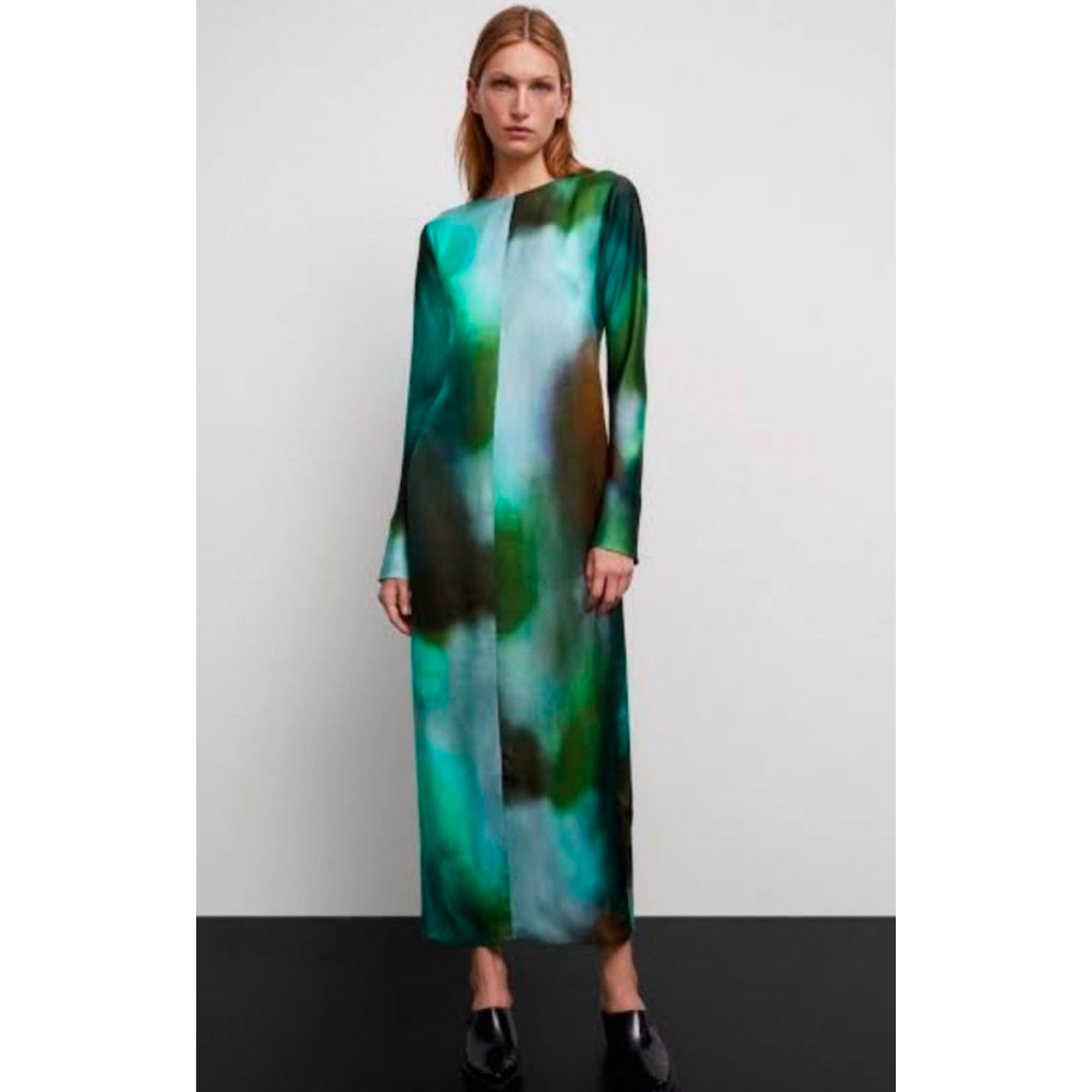 Printed dress massimo dutti