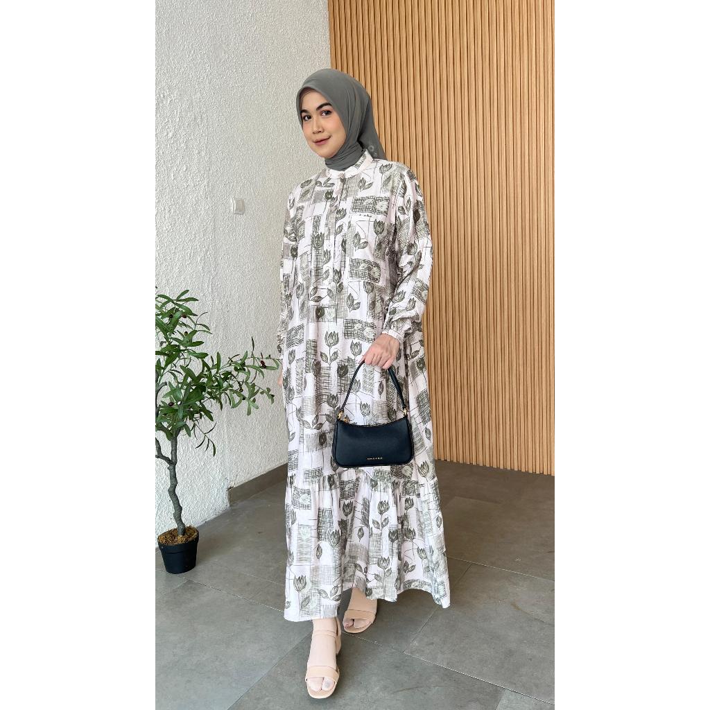 WARNA FASHION/ GAMIS / CRESPO JAGUARD / BAJU WANITA MUSLIM/GROSIR TANAH ABANG